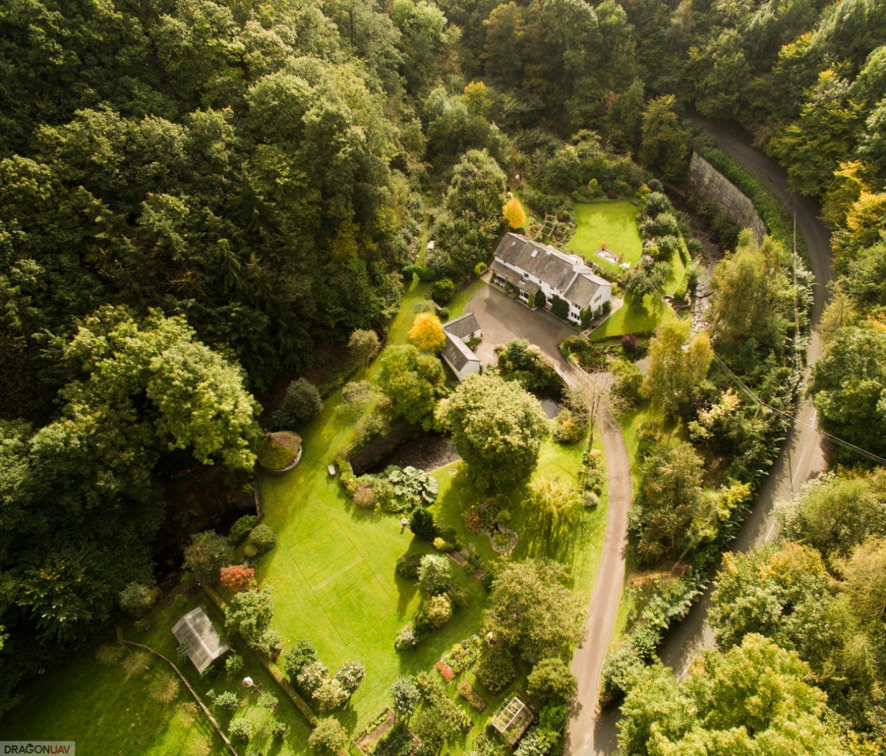 Rufus Rock Mill Abermule 3 - Aerial shots sell property fast !