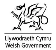 Welsh Gov Logo BW Drone photography