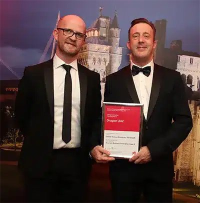 Tourism Innovation Award Dragon UAV Tourism Innovation Award drones Wales