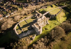 Montgomery Castle Aerial 2 300x210 - Our Work